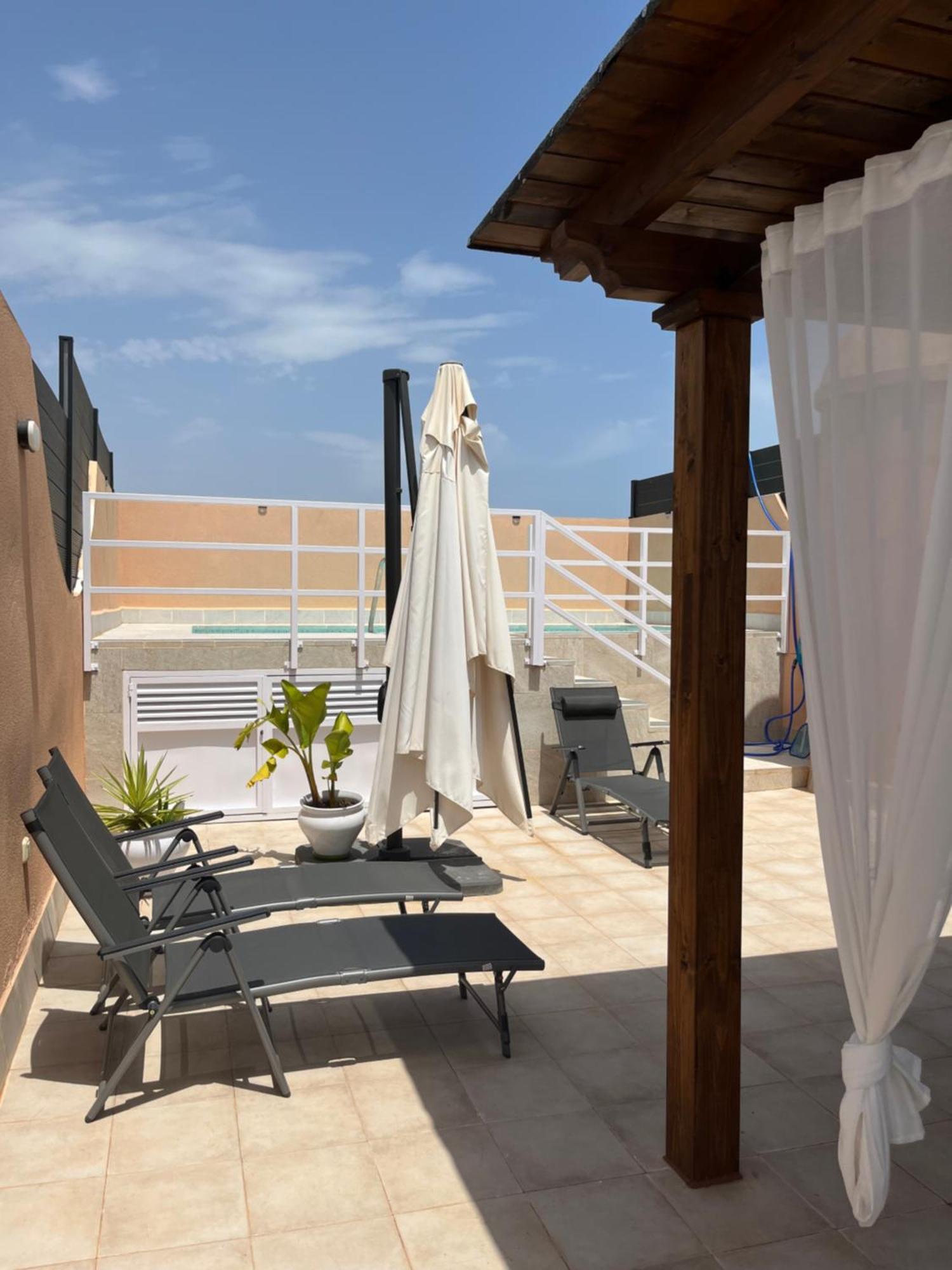 Atico Paraiso Beach Con Piscina Privada Vera Bagian luar foto